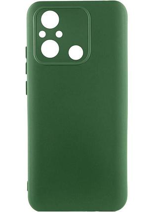 Чехол tpu getman liquid silk full camera для xiaomi redmi 12c зеленый / dark green