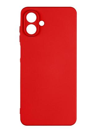 Чехол silicone cover с рамкой камеры (a) для samsung galaxy a07 red