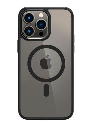 Прозорий чохол накладка spigen ultra hybrid magsafe для apple iphone 12/ iphone 12 pro панель-накладка для телефону айфон 12 про