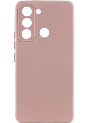 Чехол silicone cover lakshmi full camera (a) для tecno spark 8c розовый / pink sand