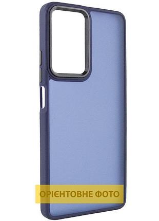 Чохол tpu+pc lyon frosted для infinix hot 60i / hot 60 navy blue
