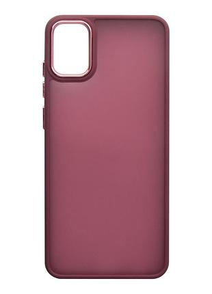 Чехол space ii цветной бампер matte для samsung galaxy a05 bordo
