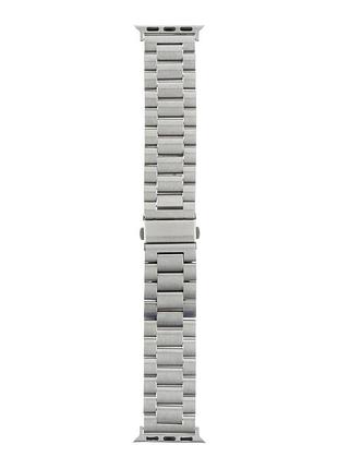 Ремешок металлический stainless steel для apple watch 49 / apple watch 45 / apple watch 44 / apple watch 42mm silver