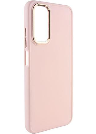 Чехол tpu bonbon metal style для samsung galaxy a16 4g /5g (самсунг галакси a16 4g /5g ) розовый / light pink