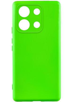 Чехол tpu getman liquid silk full camera для xiaomi redmi note 13 pro 4g / poco m6 pro 4g / note 14s салатовый / neon green