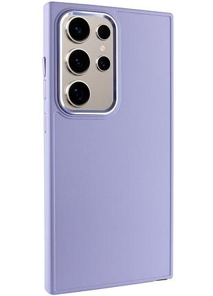 Чехол tpu bonbon metal style для samsung galaxy s24 ultra (самсунг галакси s24 ультра ) сиреневый / dasheen