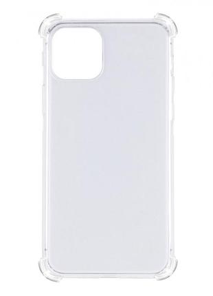 Tpu чохол getman ease logo посилені кути для apple iphone 12 pro / 12 (6.1") безбарвний (прозорий)