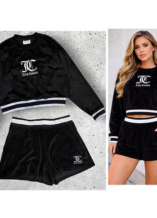 Велюровий костюм juicy couture (оригінал) стильний та комфортний комплект від бренду juicy couture.