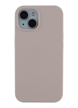 Чохол soft silicone case full size для iphone 15 силіконова панель-накладка для телефону iphone 15 stone