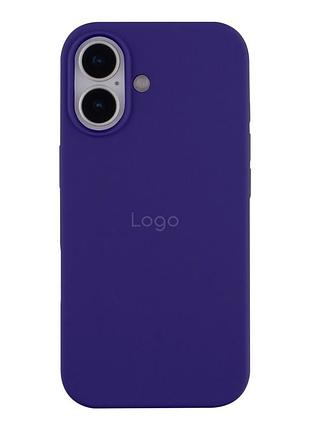 Чехол silicone case full size (aa) appleiphone17 панель-накладка для телефона айфон 17 purple
