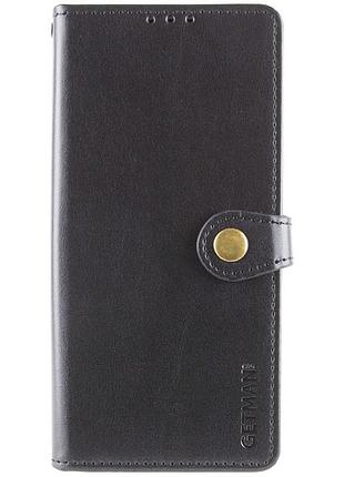 Шкіряний чохол-книжка getman gallant (pu) для infinix smart 9 4g / hot 50i чорний
