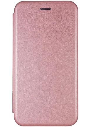 Кожаный чехол-книжка classy для xiaomi redmi 9 rose gold