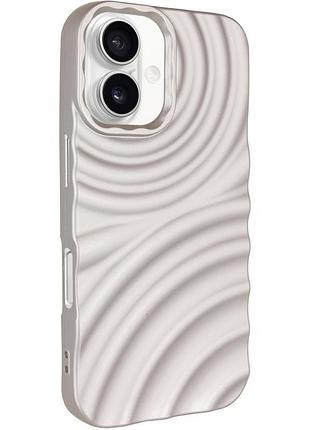 Чохол tpu monowave для apple iphone 16 (6.1") light gray