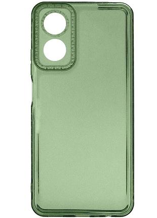 Чехол tpu starfall clear для oppo a17 зеленый 3