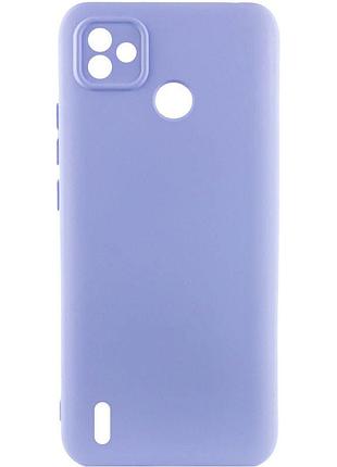 Чехол silicone cover lakshmi full camera (a) для tecno pop 5 сиреневый / dasheen
