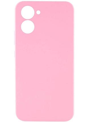 Чохол silicone cover lakshmi full camera (aaa) для realme c33 рожевий / light pink