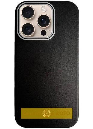Чехол sgp pc+leather with magsafe для apple iphone 16 (6.1") black