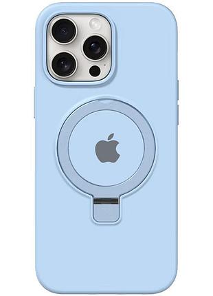 Чохол silicone case full protective with ring для apple iphone 14 pro max (6.7") blue