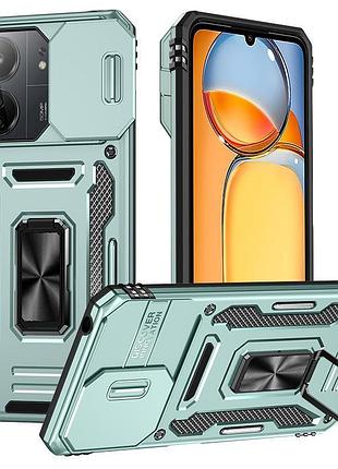 Ударопрочный чехол camshield army ring для xiaomi redmi 15 (eu) зеленый / light green