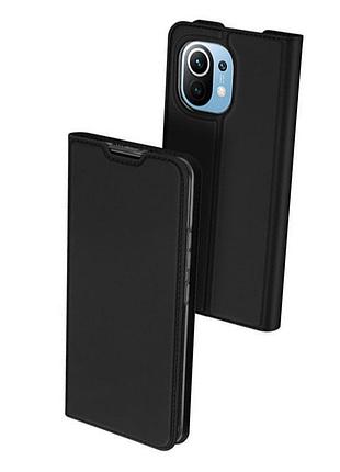 Чехол-книжка dux ducis с карманом для визиток для xiaomi mi 11 черный