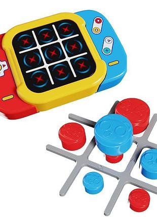 Портативна інтерактивна гра ummi me-252 2in1 electronic tic-tac-toe yellow