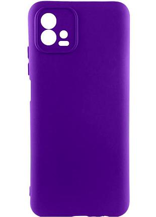 Чохол tpu getman liquid silk full camera для motorola moto g72 фіолетовий / ultra violet
