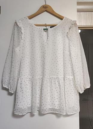 Красивая блуза в серебристый принт от dorothy perkins 🤍🤍