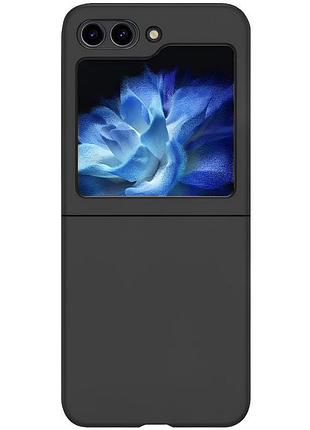 Чехол foldables silicone cover lakshmi (aaa) для samsung galaxy z flip5 черный / black