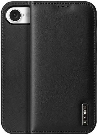 Чехол-книжка dux ducis hivo для apple iphone 16e (6.1") black