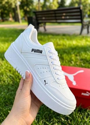 Женские белые кроссовки puma/весенние кроссовки пума