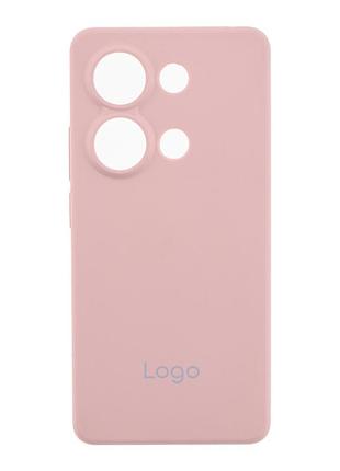 Чохол-накладка liquid silicone (aa) із захистом на камеру для xiaomi redmi 15c/poco c85 pink sand
