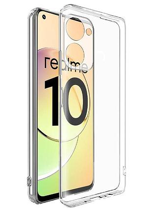 Чохол tpu transparent 1.5 мм із захистом камери для realme 10 4g, прозорий захисний кейс безбарвний