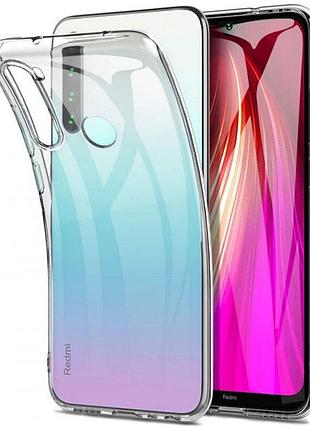 Tpu чохол epic transparent 1,5mm для xiaomi redmi note 8t безбарвний (прозорий)