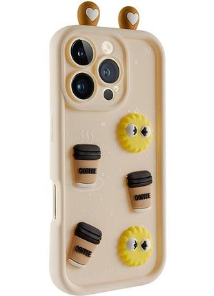 Чехол tpu toys case with ears для apple iphone 16 pro max (6.9") sand