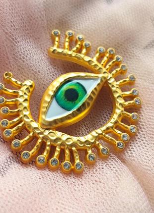 Брошь глаз в стиле скиапарелли, schiaparelli