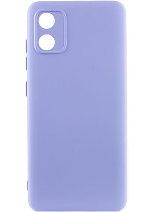 Чехол silicone cover lakshmi full camera (aa) для motorola moto e13 сиреневый / dasheen