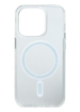 Чехол magsafe clear full size apple iphone 14 pro прозрачный