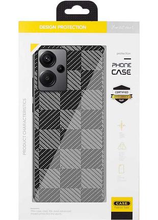 Чехол tpu+pc grid для xiaomi redmi note 13 pro+ cube 2