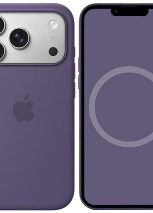 Чехол silicone case (aaa) with magsafe and animation для apple iphone 17 pro (6.3") purple fog