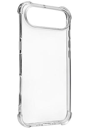 Tpu чохол getman ease logo посилені кути для apple iphone 17 air (6.5") безбарвний (прозорий)