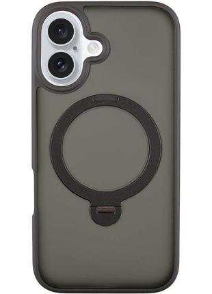 Чохол ummi colorful with magsafe hq ring для apple iphone 16 (6.1") black