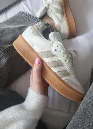 Кросівки adidas samba beige