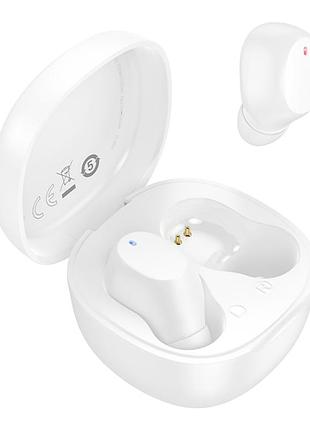 Беспроводные наушники borofone bw97 mini bluetooth v5.4 (чіп jl ac6983d2) ёмкостью 250mah/30mah (каждый наушник) white