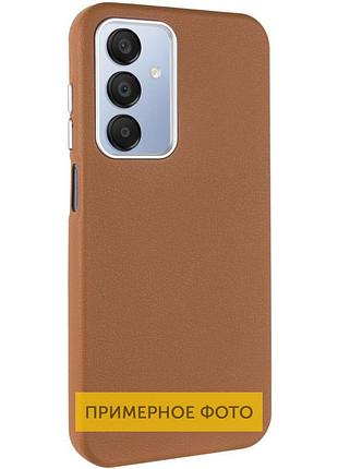 Кожаный чехол leather case metal buttons для xiaomi redmi a3 brown