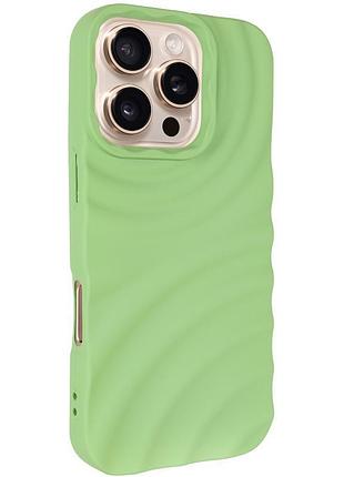 Чохол tpu monowave для apple iphone 16 pro max (6.9") light green