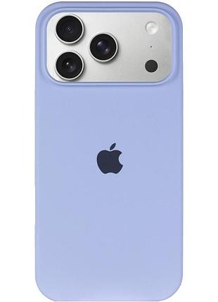 Чехол silicone case full protective (aa) для apple iphone 17 pro (6.3") голубой / lilac blue 2