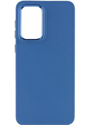 Tpu чехол bonbon metal style для samsung galaxy a53 5g синий / denim blue