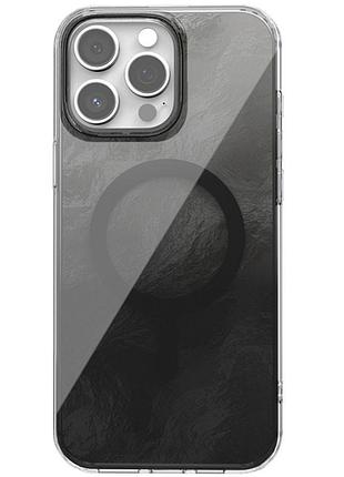 Чехол tpu shiny mountain (magfit) для apple iphone 13 pro max (6.7") black