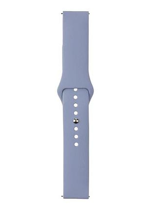 Ремешок universal 20mm silicone button design samsung/amazfit/huawei lavander grey (35724_3577969)