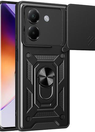 Чехол ummi camshield serge ring для xiaomi poco f7 черный